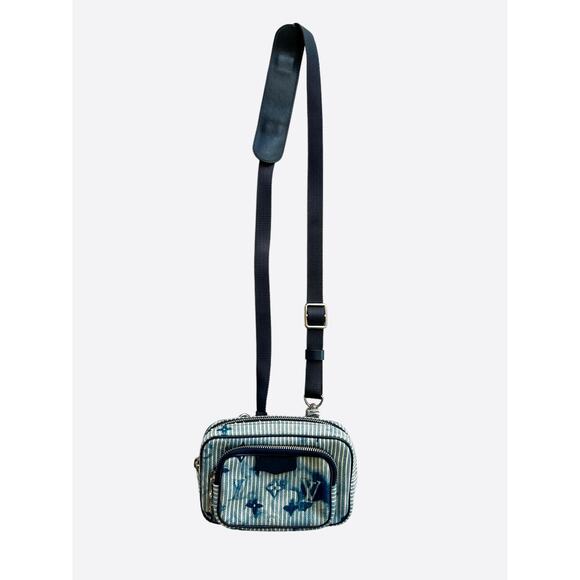 Louis Vuitton Blue Watercolor Monogram Outdoor Pouch - Picture 1 of 6